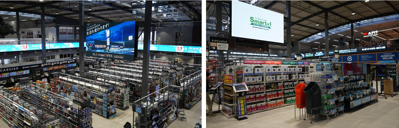 メインと壁面ライン状のLEDビジョンによるアリーナ演出