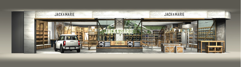 『JACK & MARIE MARK IS 福岡ももち』店舗外観イメージ